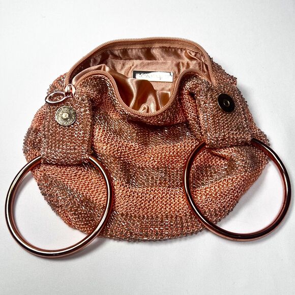 ✨ St. Xavier Goldie Hand-Beaded Bracelet Bag – Rose Gold Evening Clutch ✨ - Picture 11 of 11